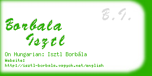 borbala isztl business card